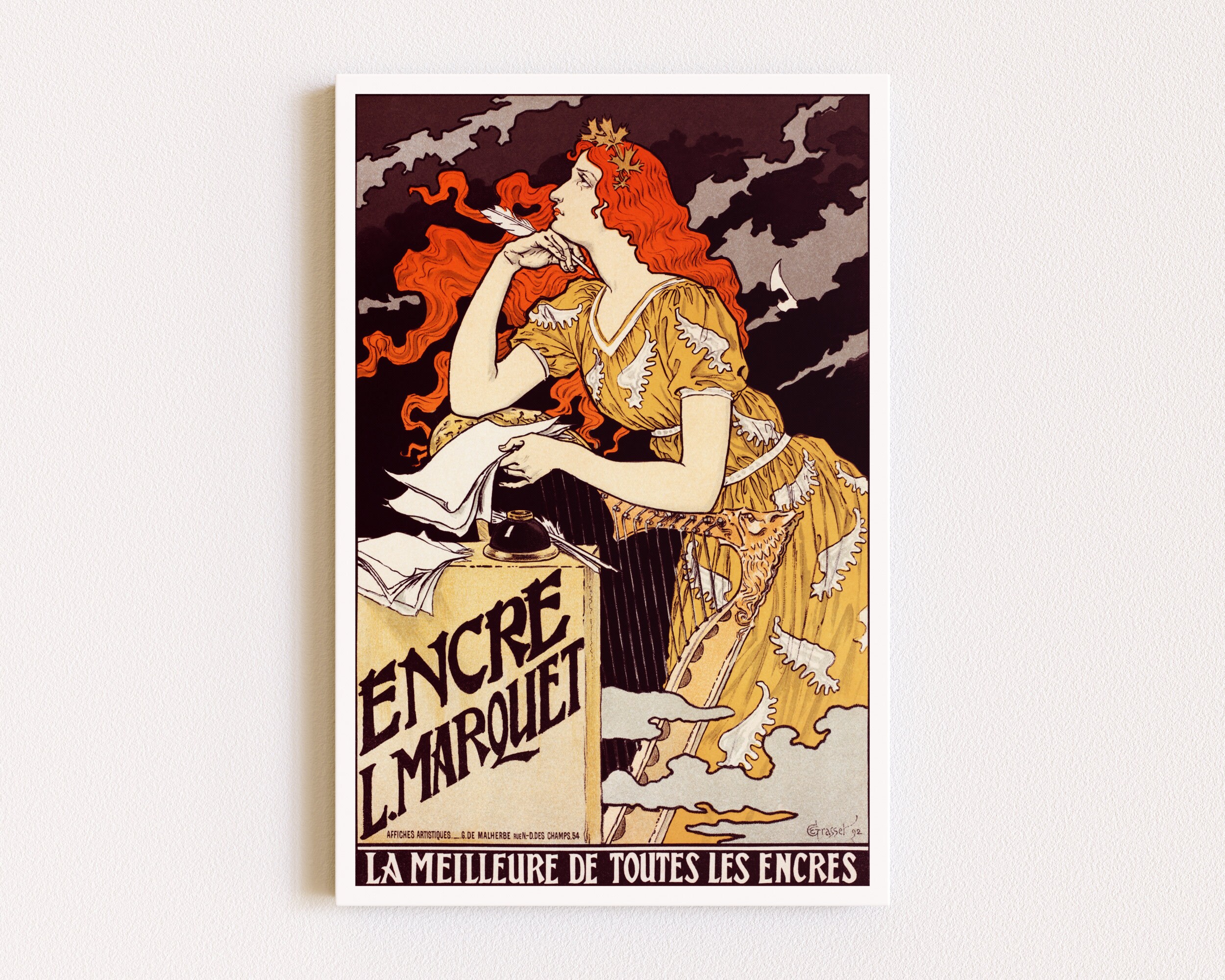 Downloadable Prints | French Poster | Art Nouveau Print | Ad