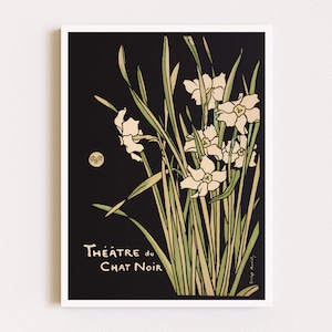 Herunterladbare Drucke | Jugendstil Print | Französisches Poster | Kunstdruck Blumen | Eklektische Wandkunst | Druckbare Kunst