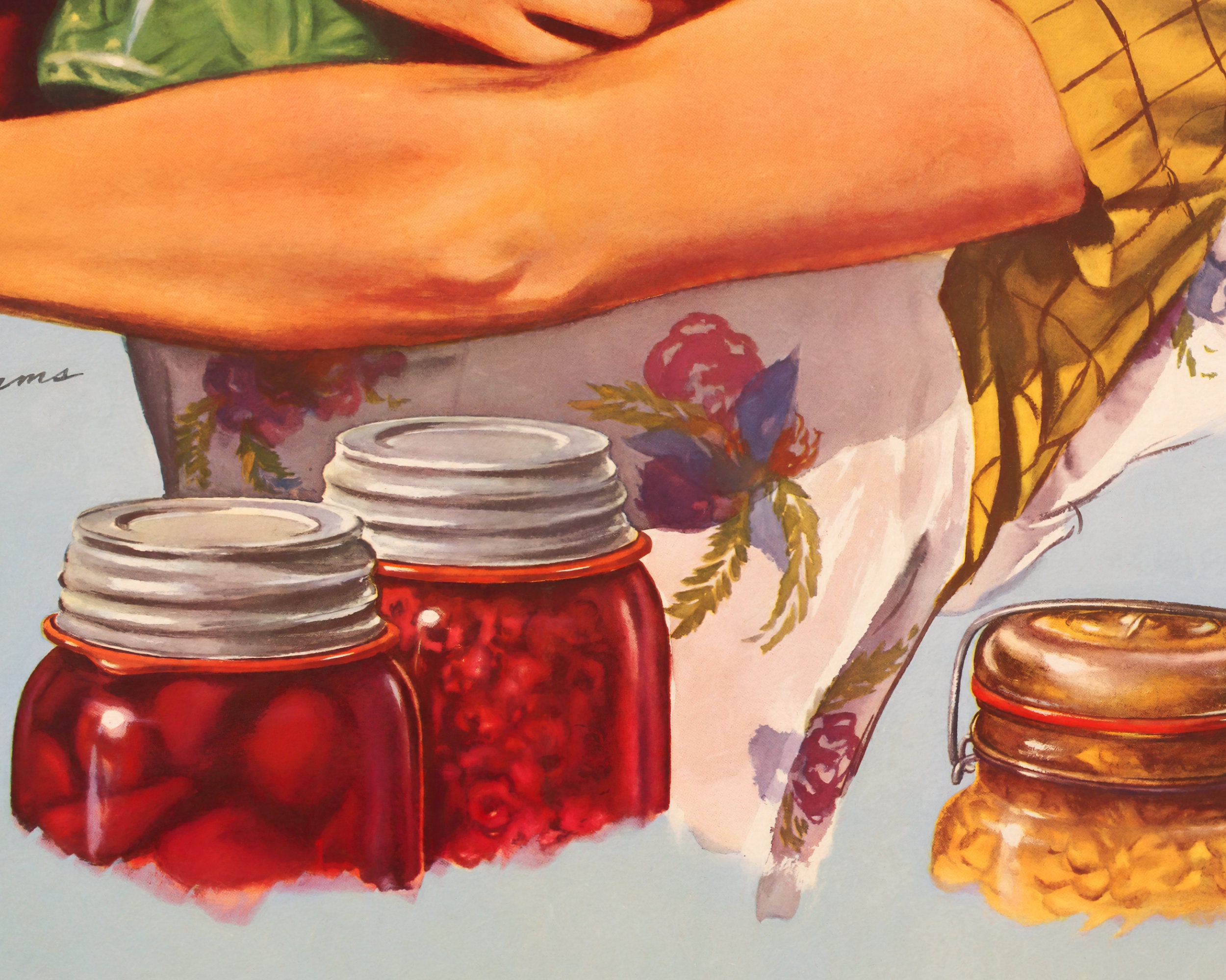 Downloadable Prints | Retro Kitchen Poster | Food Poster | 1940s Ad ...