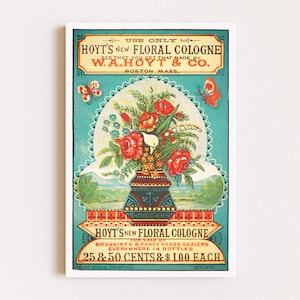 Herunterladbare Drucke | Vintage Poster | Bunte Wandkunst | Vintage Blumen Print | Cottagecore Dekor | Druckbare Kunst