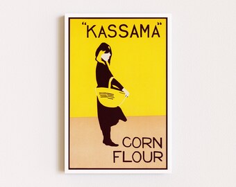 Downloadable Prints | Vintage Poster | Yellow Kitchen Poster | Food Print | Minimalist Art | Ad Poster | Printable Wall Art