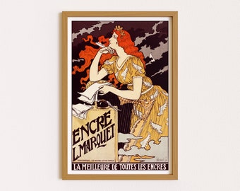 その他 france vintage anonymous artposter Vintage French Art Nouveau Shabby Chic Prints & Posters 089
