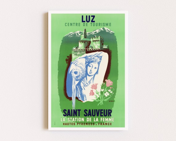 Downloadable Prints | Travel Poster | French Poster | Mid-Century Posters | Retro Travel Poster | Printable Wall Art