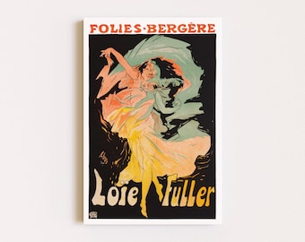 Stampe scaricabili/Poster francese/Arte da parete colorata/Stampa artistica di danza/Poster vintage/Poster pubblicitario/Arte da parete stampabile