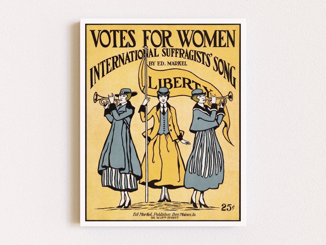 Downloadable Prints Suffragette Votes for Women Feminist | Etsy