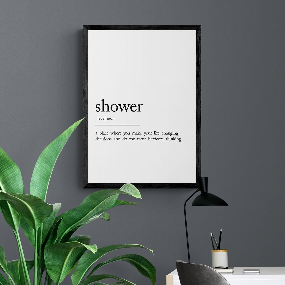 Shower Definition DinA4 Poster / DinA3 Poster Design Etsy