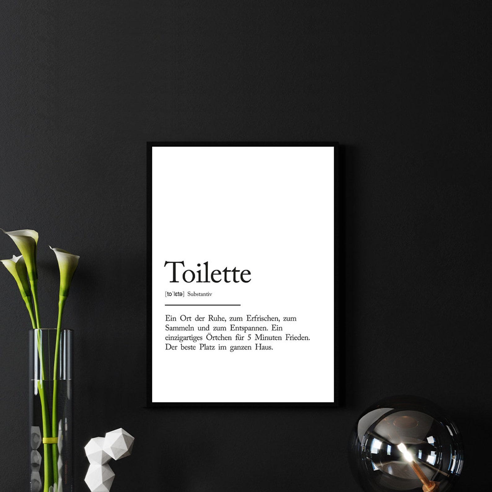 Toilet Definition DinA4 Poster / DinA3 Poster Design Etsy