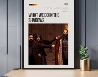 What we do in the shadows Poster 2, Modern Tv Series Poster Print, What we do in the shadows Series Poster Wall Decor, Wall art