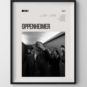 Oppenheimer Poster 1, Modern Movie Poster Print, Oppenheimer Movies Poster Wall Decor, Tv Posters Art, Wall art