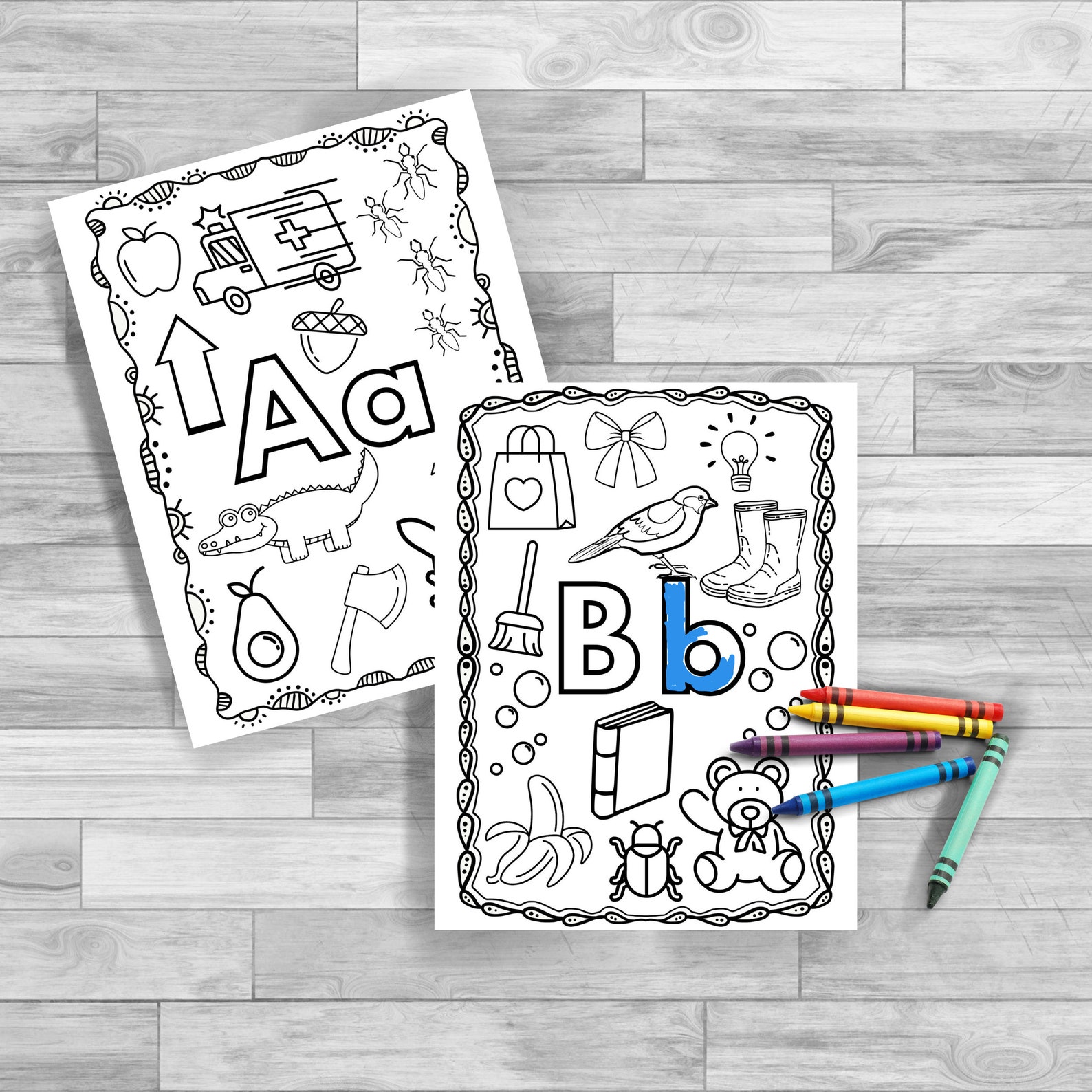 ABC Coloring Pages Printable Alphabet Coloring Worksheets for Kids