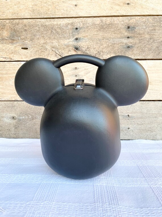 Mickey Mouse Head Lunch Box With Juice Box Holder, Vi… Gem
