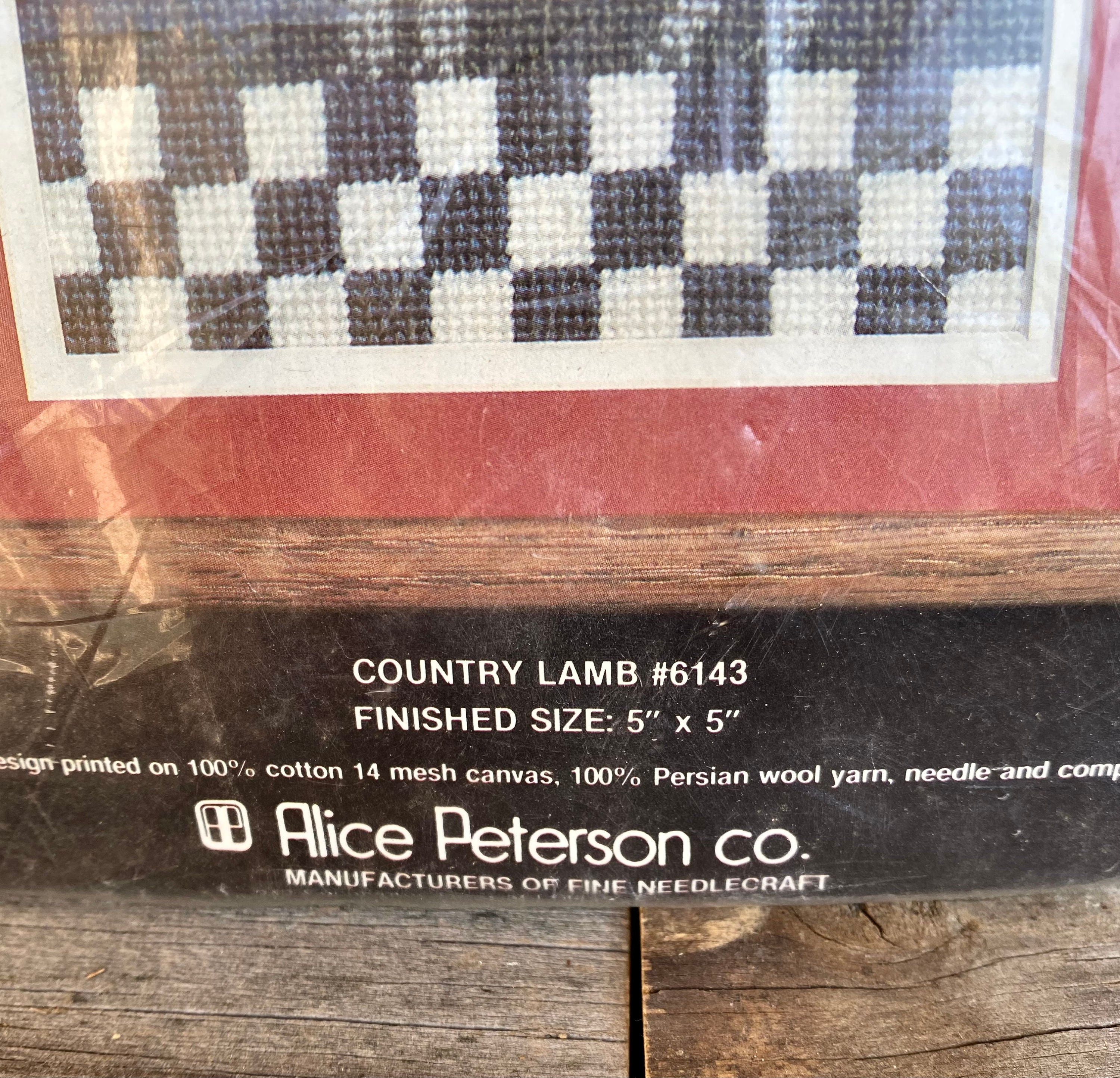 Country Lamb Needlepoint Kit Brentwood Designs Needlepoint Etsy