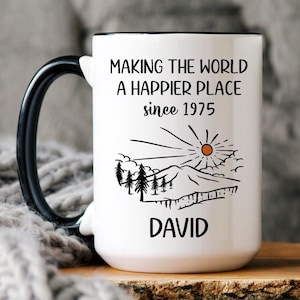 50th Birthday Gift for Men | 50th Birthday Mug | Gifts For Women | Personalized Turning 50 Gift | Funny 50th Birthday Present | Since 1975