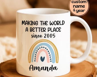 21st Birthday Gift: Personalized Turning 21 Mug, 2005