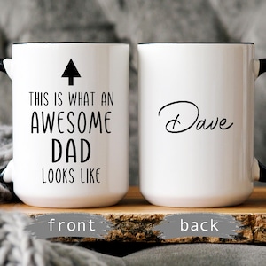 Dad Christmas Gift, Funny Dad Gift, Holiday Gift for Dad, Best Dad Mug, Personalized Gift for Father, Dad Gift from Daughter or Son