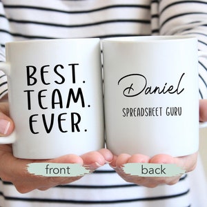 Personalized Team Mug: Coworker, Employee Appreciation Gift