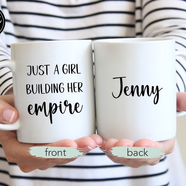 New Business Owner Gift, Women Entrepreneur Gifts, Starting A Small Business, Boss Lady Mug, Just A Girl Building Her Empire, New Job Gift