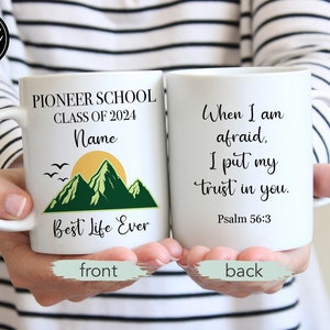 JW Pioneer School 2024 Gift | Personalized Pioneer School Mug | Customized Pioneer Mug 2024 Year Text | For Men | For Women | Mountains #6