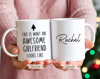 Girlfriend Valentine's Day Gift, Personalized Name Mug
