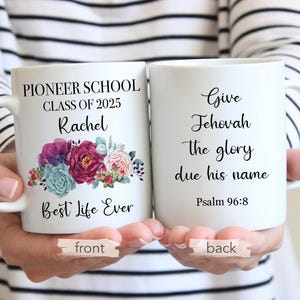 Cadeaux JW Pioneer School 2025, Mug personnalisé Pioneer School 2025, Texte pour l'année 2025, La meilleure vie de tous les temps, Cadeaux JW, Idées cadeaux n° 4 pour l'école Pioneer 2025