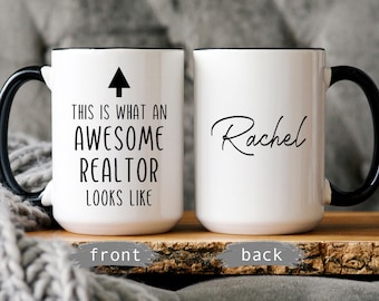 Personalized Realtor Mug | Real Estate Agent Thank You Gift