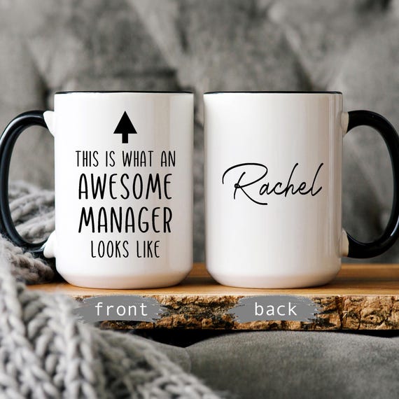 Personalized Manager Gift, Boss Appreciation Office Mug