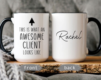 Taza personalizada para clientes: regalo de agradecimiento