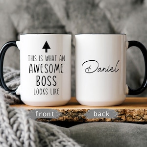 Boss Appreciation Gift: Birthday Present, Personalized Name Mug bild 1