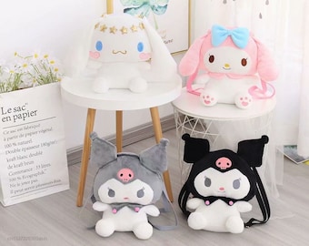 SANRIO MY MELODY KUROMI kirakira Stuffed Plush Doll SET of 2 kawaii BIG SANRIO MY MELODY KUROMI kirakira Stuffed Plush Doll SET of 2 kawaii BIG