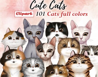 Cat Clipart Etsy