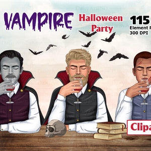 Halloween Clipart, Dracula Clipart, Bat Clipart, Halloween Party, Halloween Graphics, Vampire Clipart, Fangs, Bat, Moon PNG