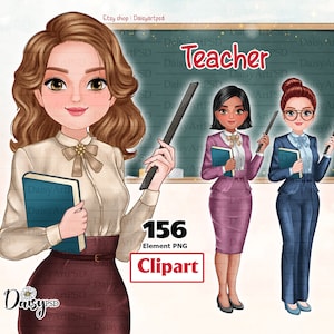 Profesor Clipart, Imágenes prediseñadas lindas, Lady Boss, Vuelta al cole, Clipart en horario escolar, Business Casual, Día del profesor, Clipart de oficina