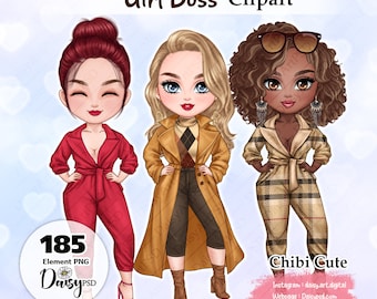 Clipart de Chefe de Mulher: Mulheres de Negócios PNG (Download Digital)