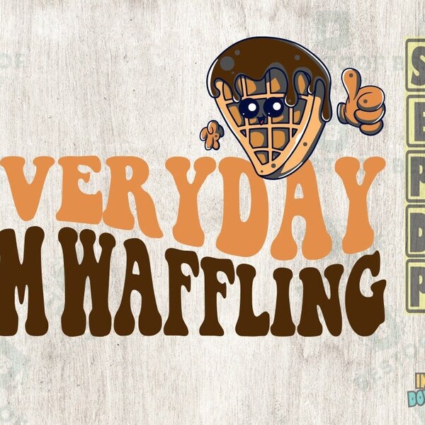 Funny Waffles Quote Etsy UK