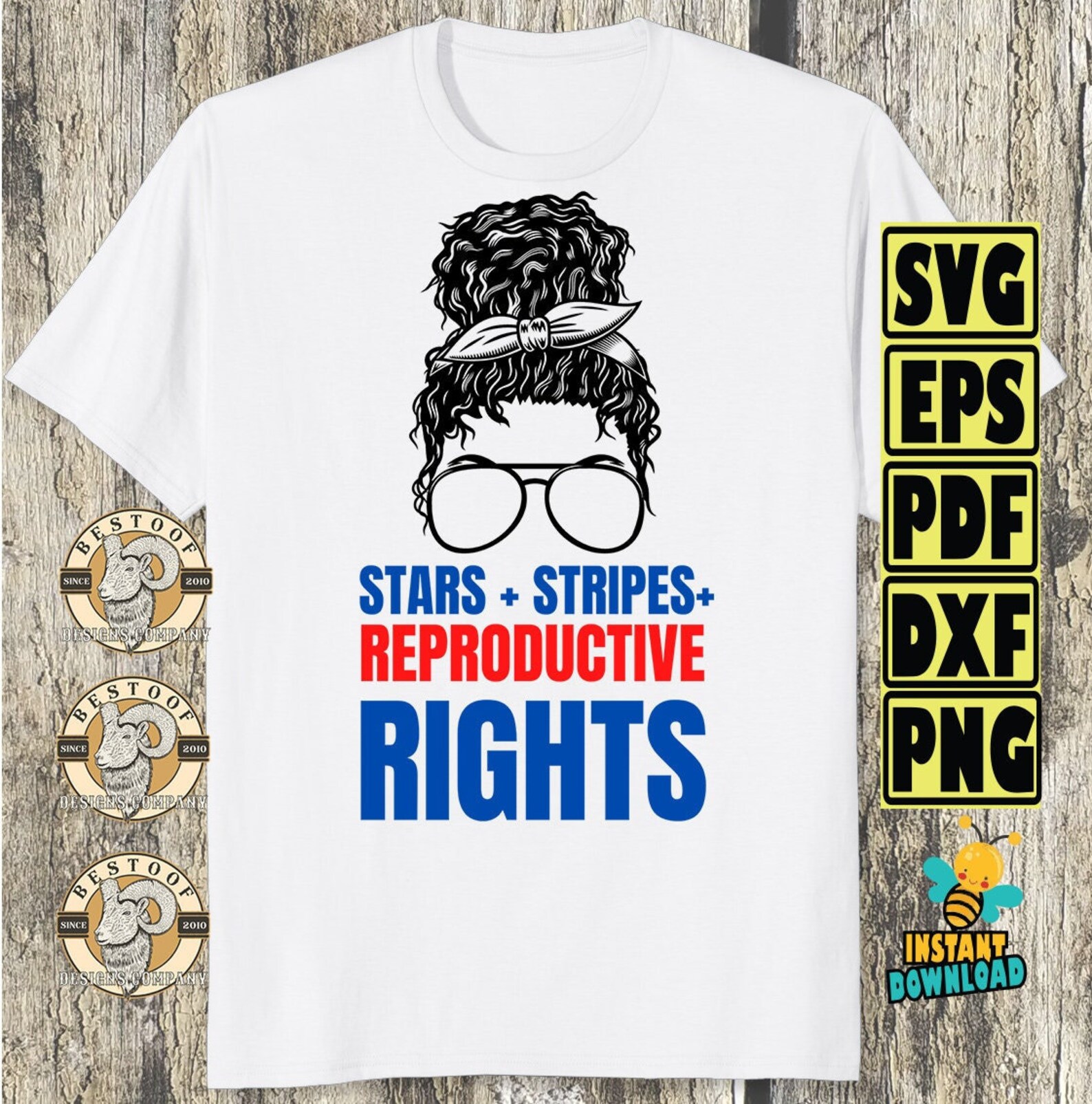 Stars Stripes and Reproductive Rights Svg Feminism Pro Choice - Etsy