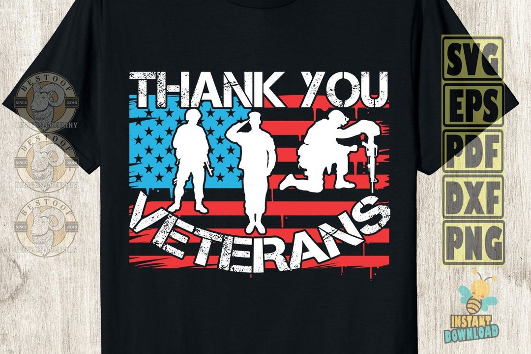 Thank You Veterans Svg US Soldier SVG American Troops Svg - Etsy