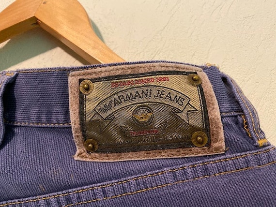Armani Vintage 80's Purple Corduroy Jeans
