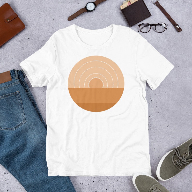 Orange Ocean Ombre Landscape Shirt