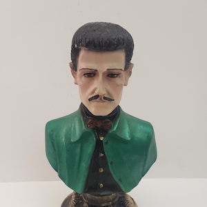 ジーザス マルベルデ グリーン バスト フィギュア ハンドメイド/ Estatua フィギュア 12.5インチ Hecha a Mano - 幸運-お金-愛