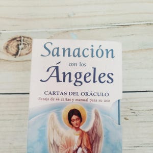 Curandote o Sanacion Con Los Angeles Cartas Del Oraculo (Spanish Edition) Complete Barajas 44 Cartas + Manual de Uso