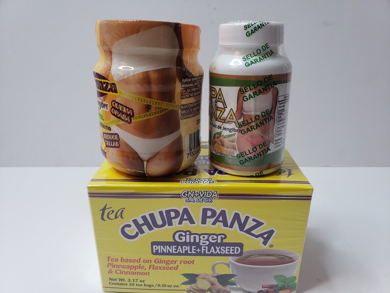 Combo Chupa Panza Gel Chupa Panza 30 Capsules and Tea Box Etsy