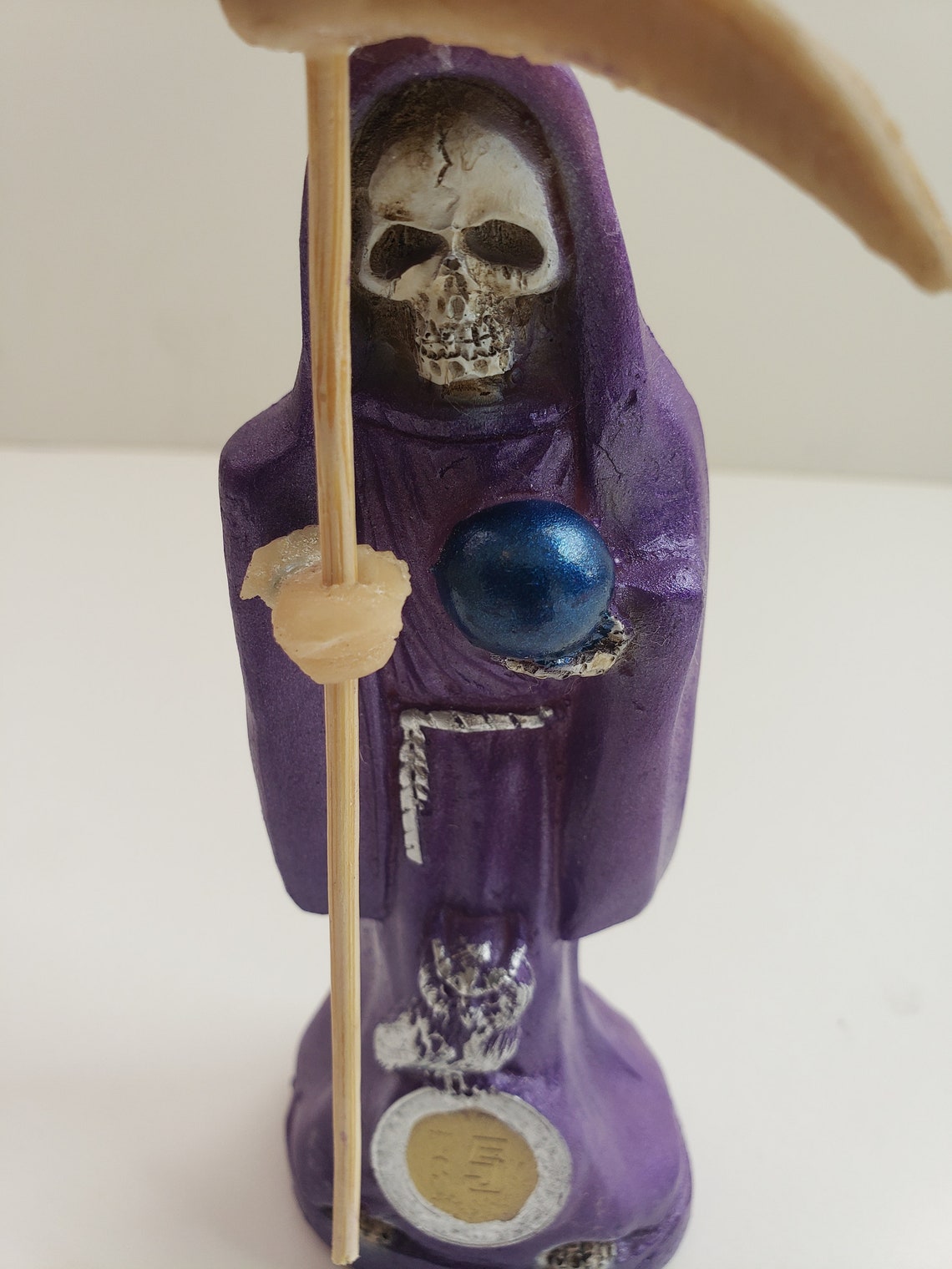 Santa Muerte Color Purple 7 Holy Death Statue / Grim | Etsy