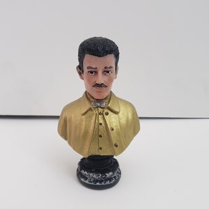 ヘスス マルベルデ ゴールド 置物 像 ハンドメイド 5インチ x 4インチ / Estatua Figura Hecha a Mano Money - Luck - 樹脂