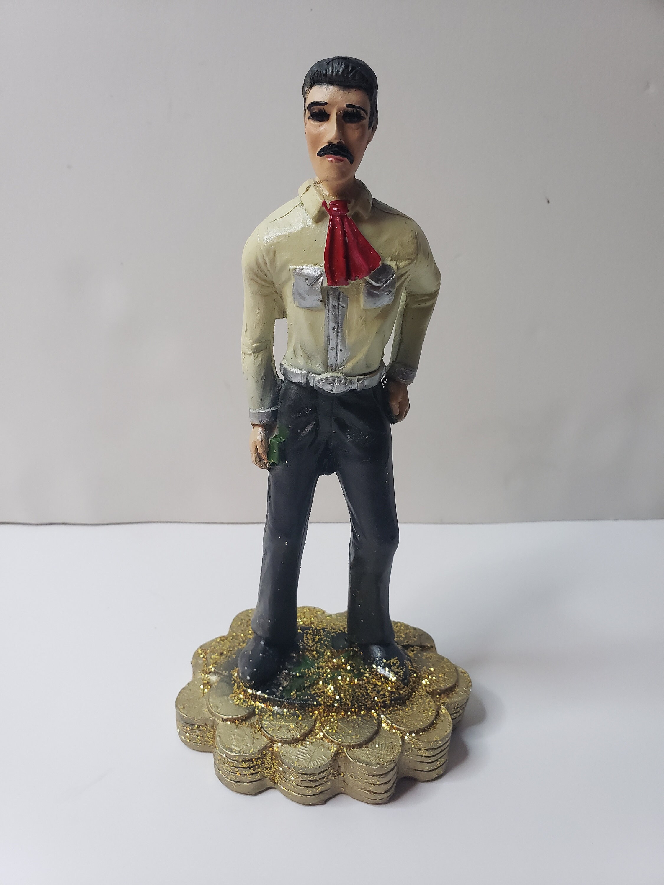 Jesus Malverde Standing Statue HandMade / Estatua Figure Etsy