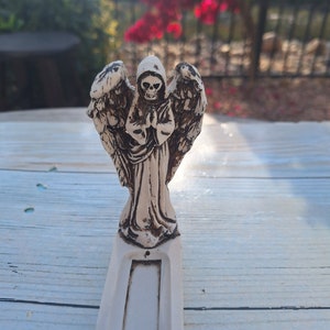 Santa Muerte Con Alas Porta Incienso Hecho a Mano / 聖なる死のお香立て アッシュキャッチャー ハンドメイド
