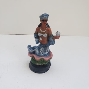Orisha Yemaya 4.5&quot; Statue Santeria Yoruba 7 African Powers Estatua Magia Negra y Blanca