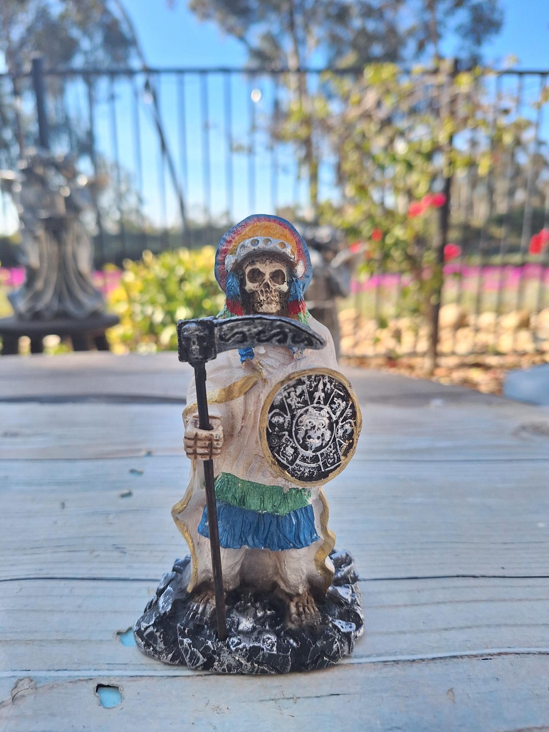 Santa Muerte Statue – Aztec Holy Death, Good Luck & Money - Etsy