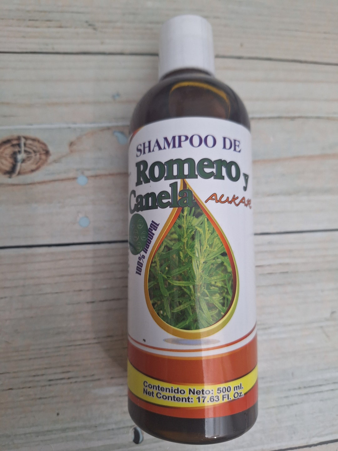 Shampoo De Romero Y Canela 16oz 100 Natural Rosemary and Cinnamon Etsy