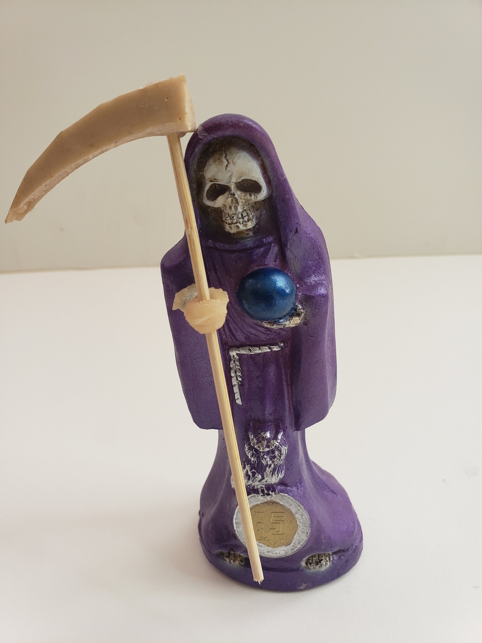 Santa Muerte Color Purple 7 Holy Death Statue / Grim | Etsy