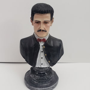 ヘスス マルベルデ ブラック バスト フィギュア ハンドメイド/ Estatua フィギュア 12.5インチ Hecha a Mano - 幸運-お金-愛